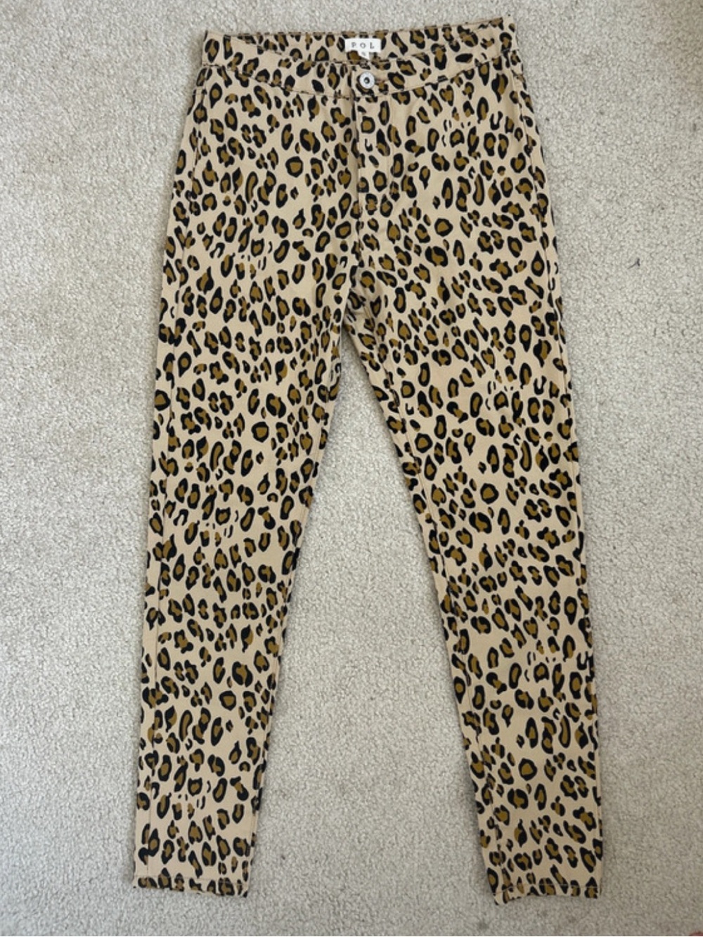 POL Leopard Print pants - Beige/Black/Brown